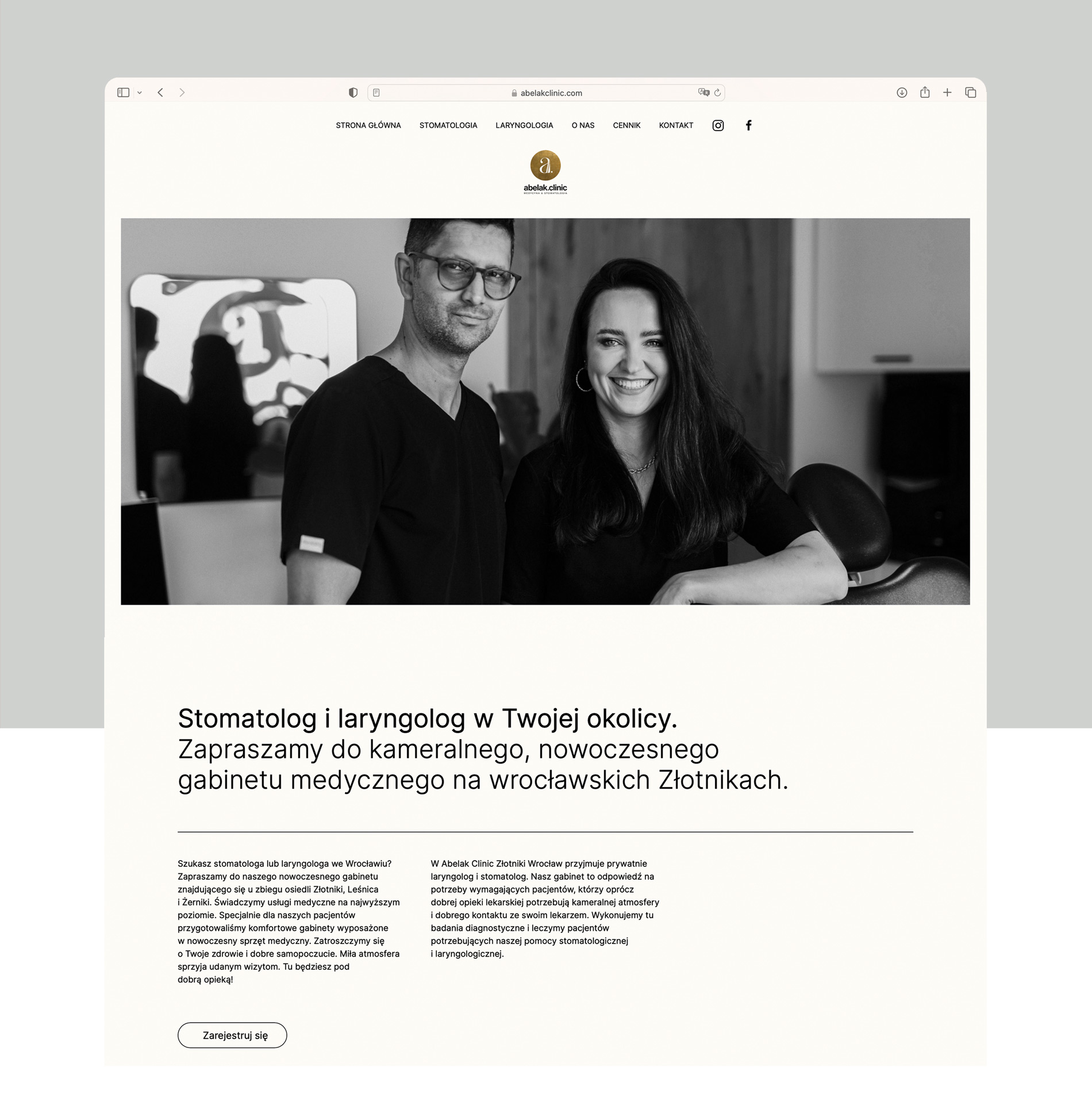 strona internetowa dla lekarza