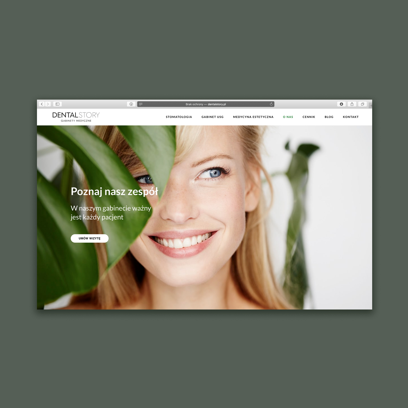 strona internetowa dla gabinetu stomatologicznego