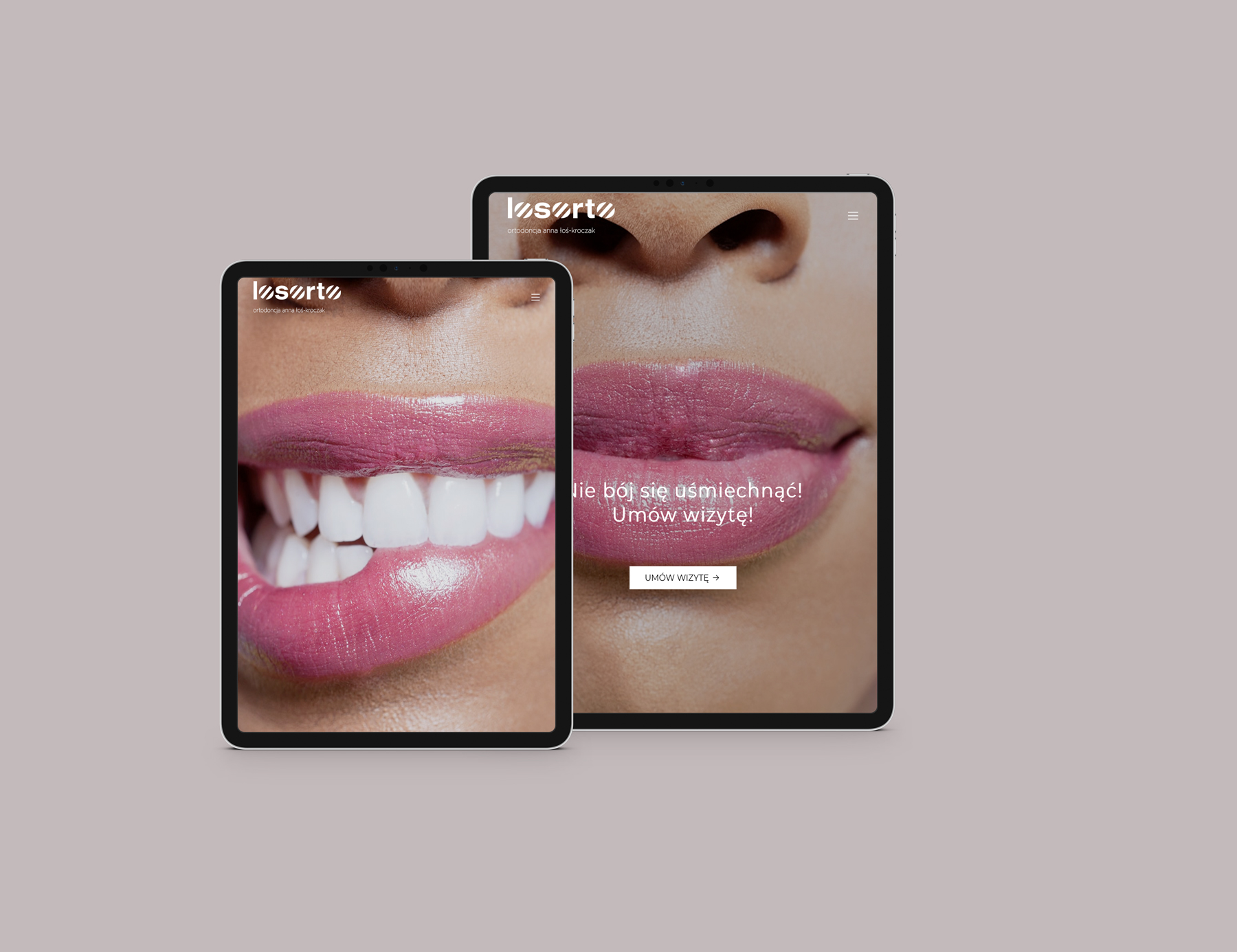 strona www dla gabinetu stomatologicznego studio projektowe hotmilk