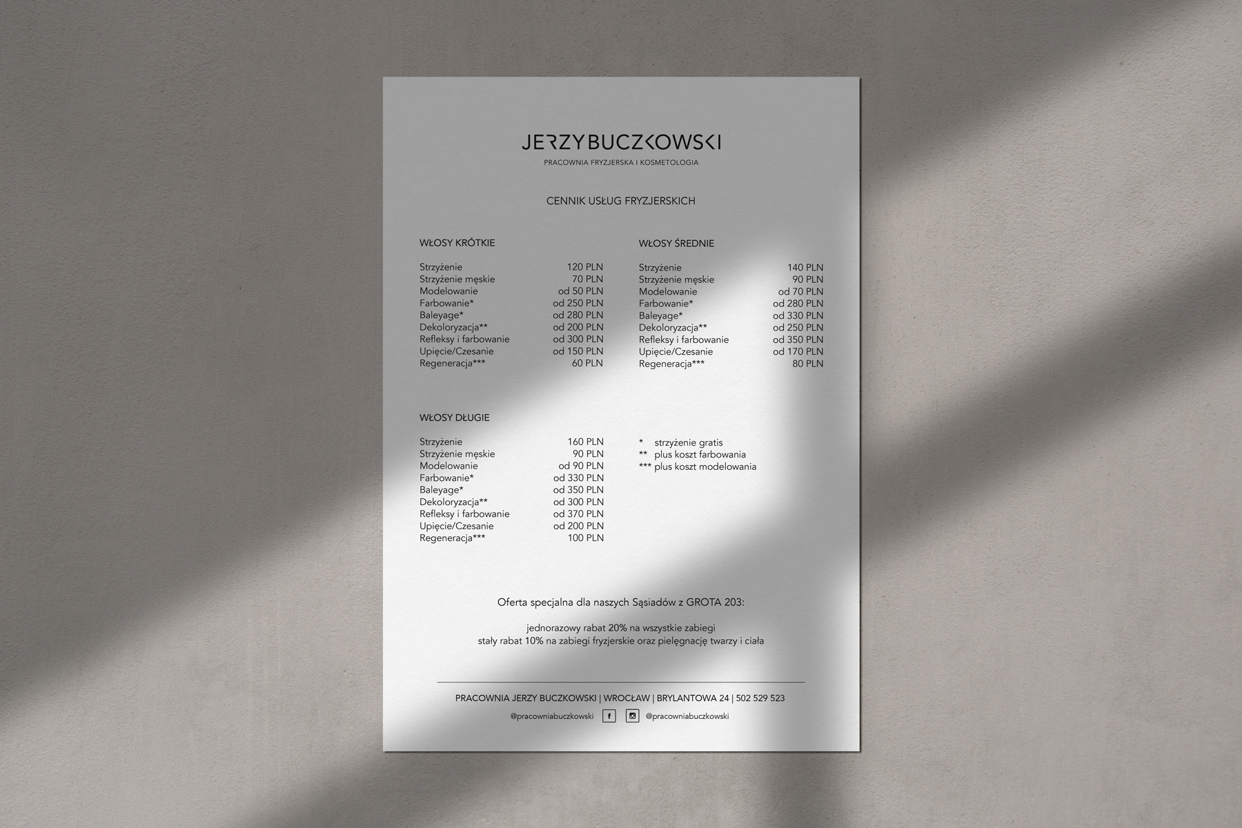 logo dla salonu fryzjerskiego studio projektowe hotmilk