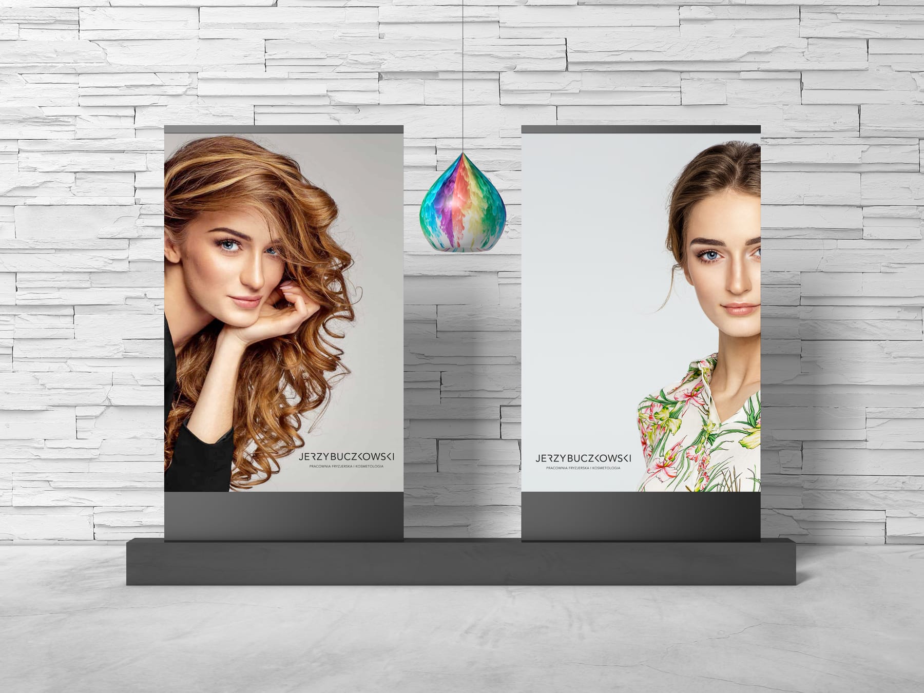 logo dla salonu fryzjerskiego studio projektowe hotmilk