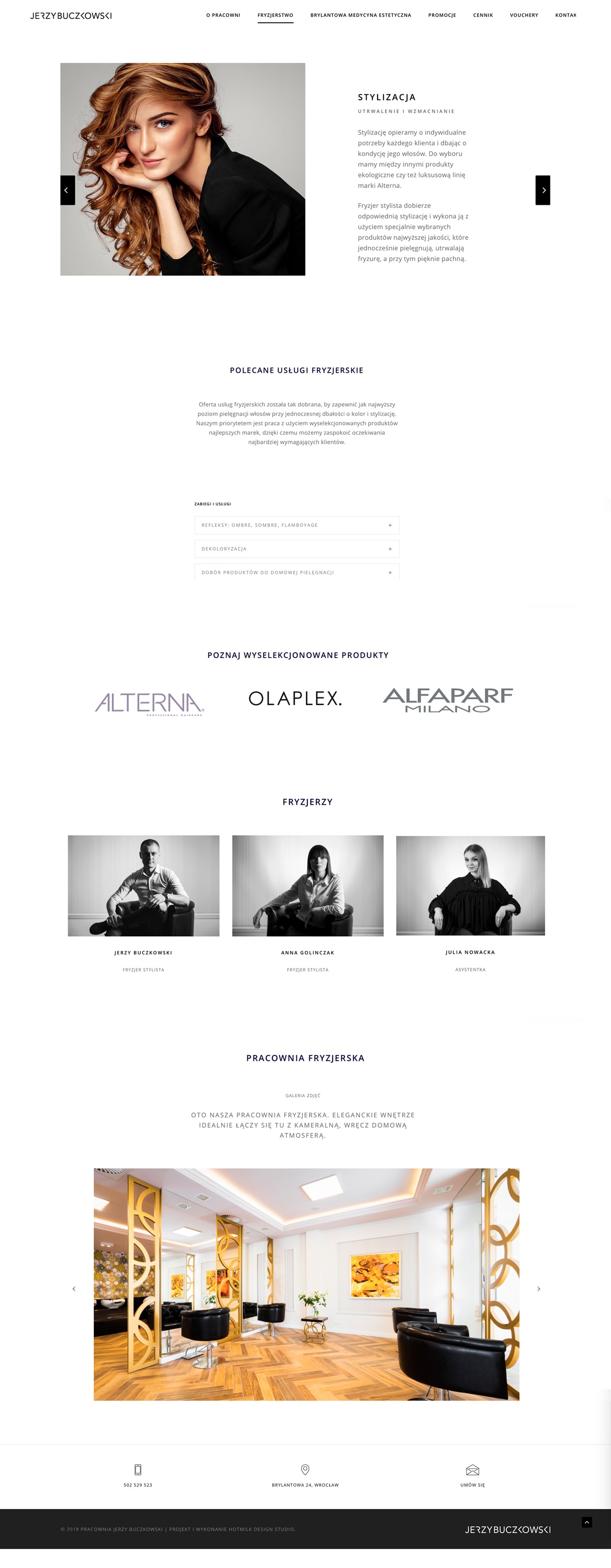 logo dla salonu fryzjerskiegostudio projektowe hotmilk